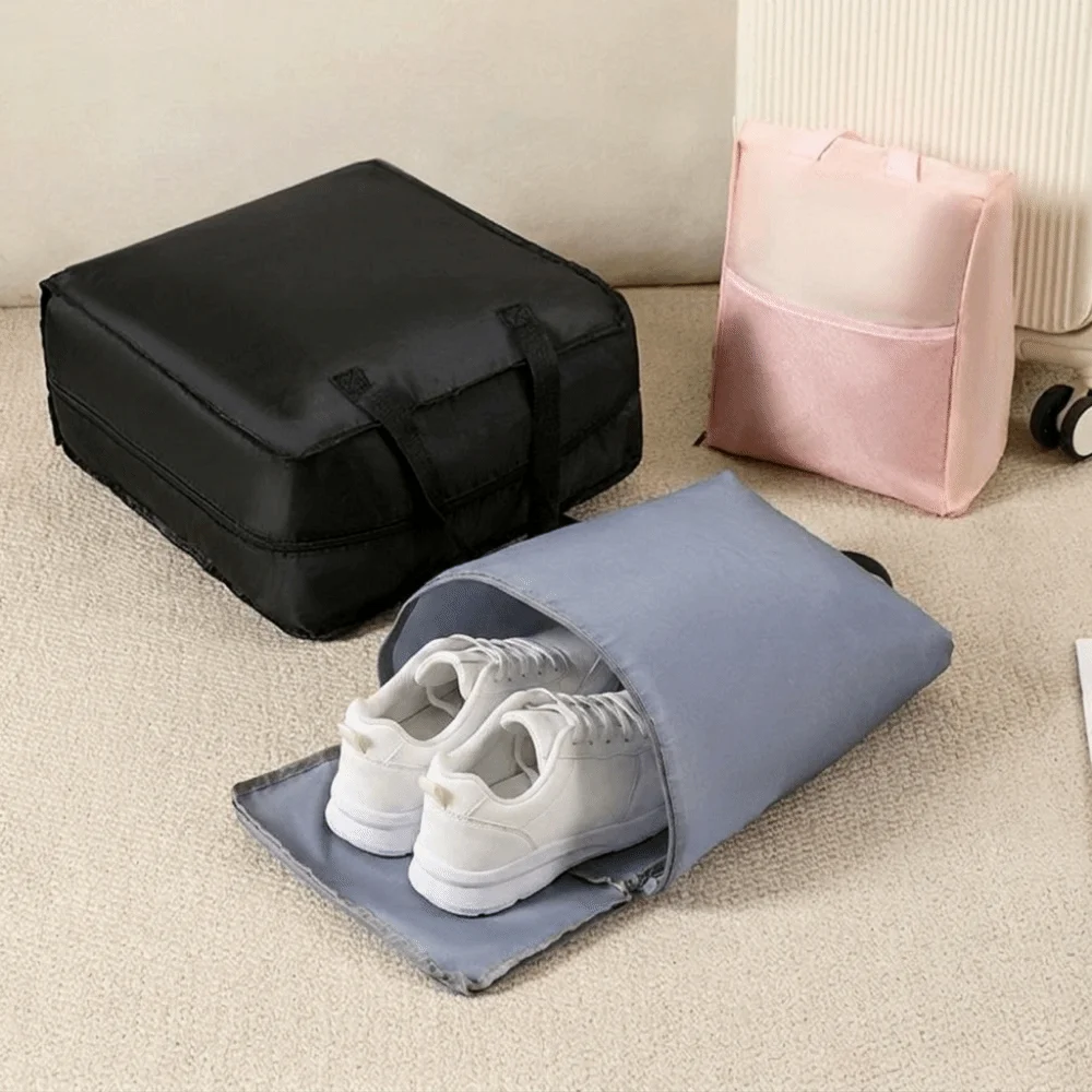 Wide Opening Shoe Storage Bag Dust-proof Large Capacity Sports Shoes Bag Space Saving Moisture-proof Clothing Organizer Bags