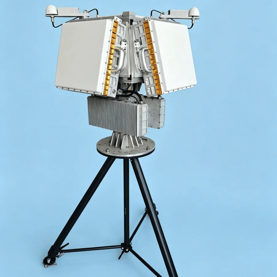 8km Long Range UAV Radar Remote Control 500 Targets Tracking Water Resistant Drone Monitoring System