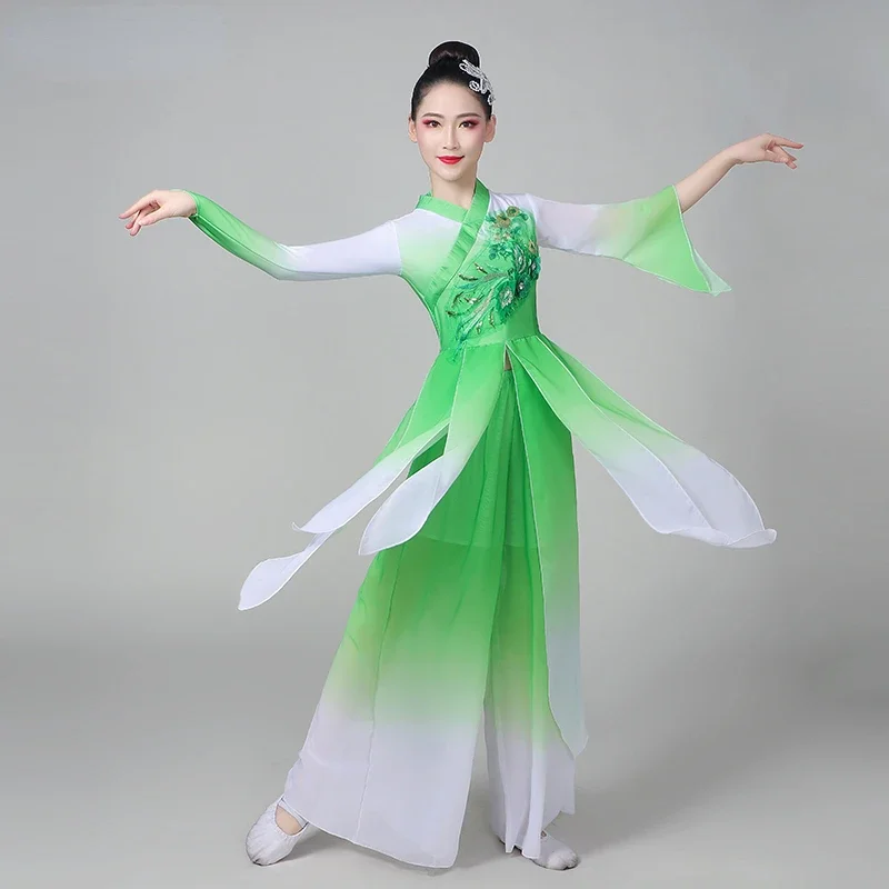 Classical National Yangko Costumes for Women Ancient Chinese Folk Dance Traditional Fan Dance Outfit Yangko Performance Clothing