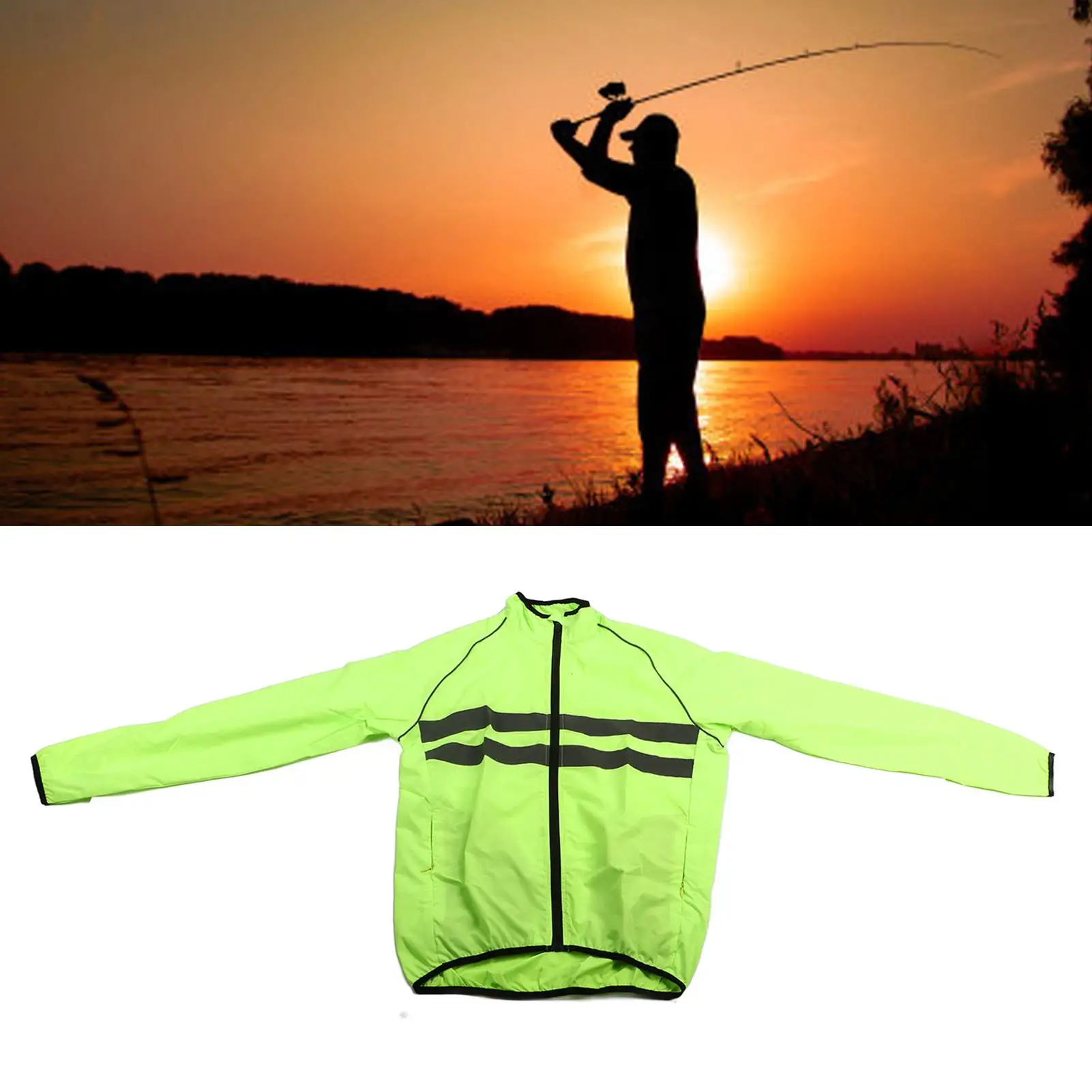 Reflective  with Large Pockets & Zipper, Waterproof Polyester for hiking & Outdoor Activities