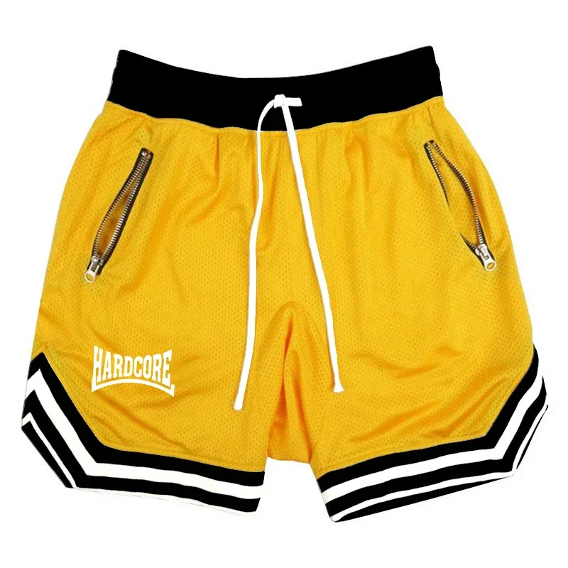 2026 New Hardcore Men's Summer Personalized Printed Shorts with High Quality Casual Elasticity and Comfortable Breathable Waist