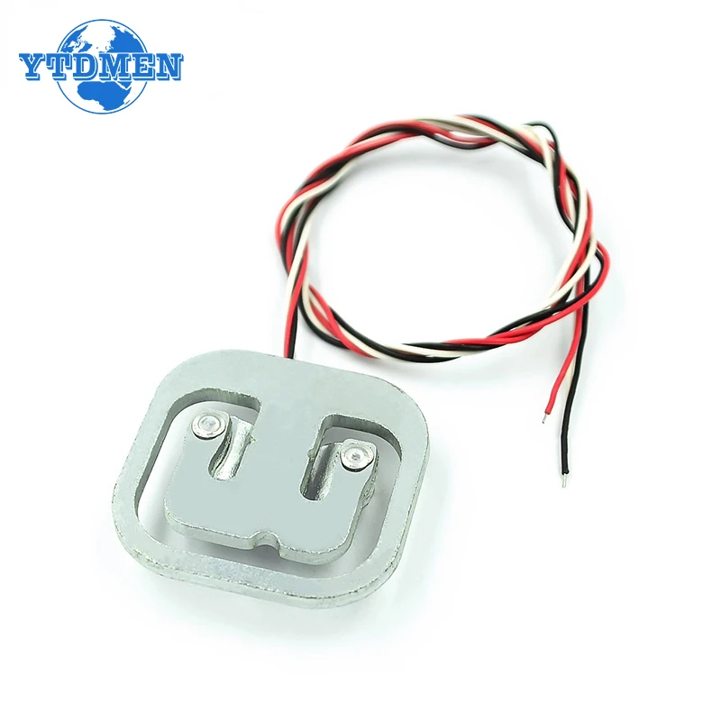HX711 AD Module Body Load Cell Weighing Sensor Pressure Sensor + 4PCS 50kg Human Scale Load Cell Weight Sensors Measurement Tool