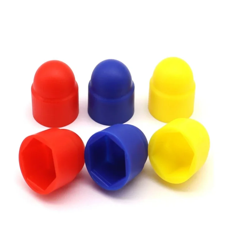 M3 M4 M5 M6 M8 M10 M12 M14 M16 M18 M20 Red/yellow/blue Nylon Cap Hexagon Nuts Plastic Cover Semicircle Nuts Cap Nylon Nuts