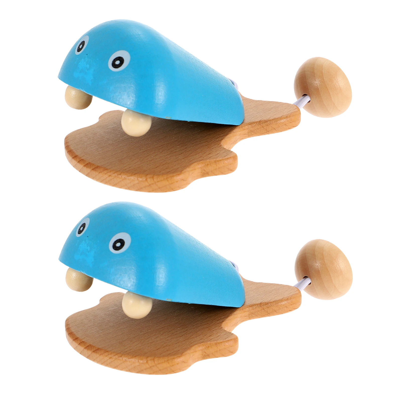 

2pcs Wooden Music Sensing Fish Soundboard Kids Toy Wear-resistant Castanet Musical Instrument Gift Educational