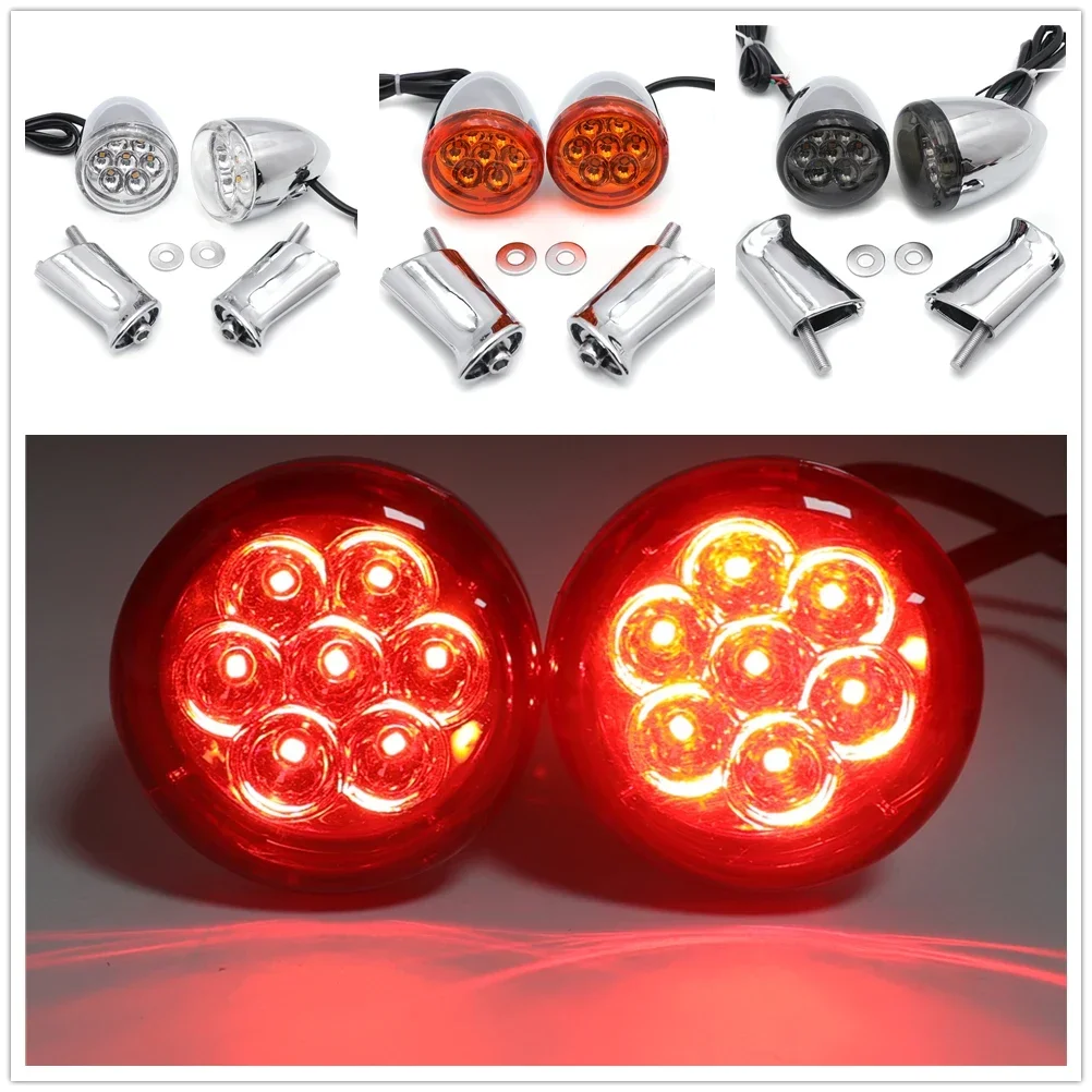 

Red Rear Indicator For 1992-up Harley Davidson Sportster Aftermarket Motorcycle Parts Running Brake Turn Signal Light