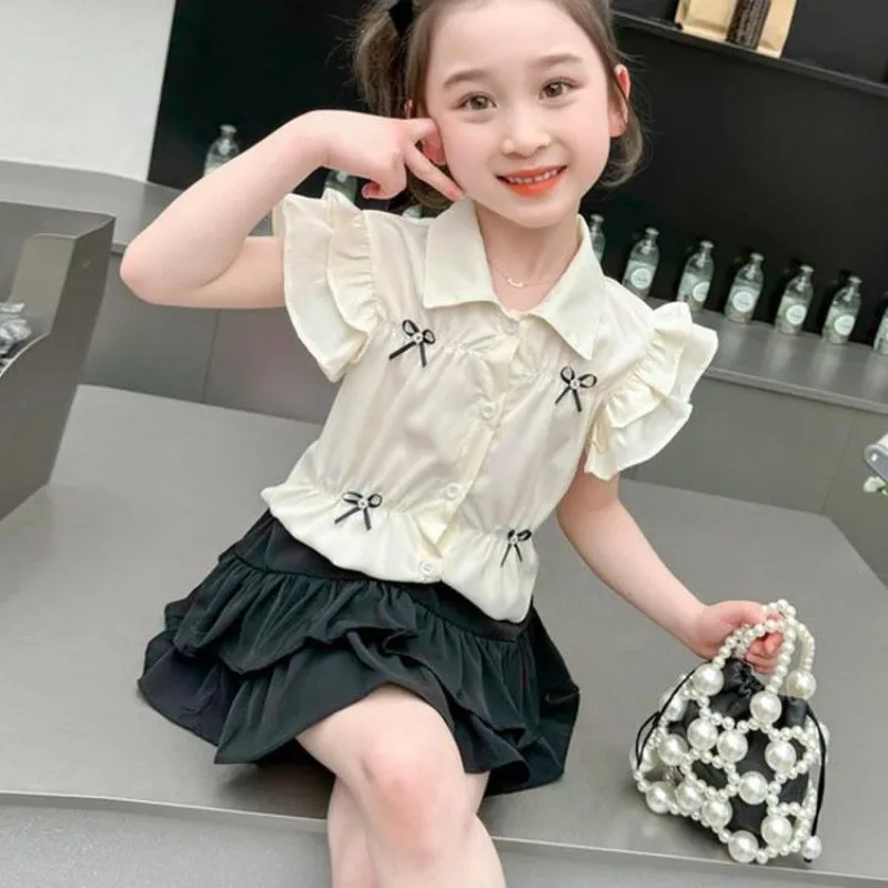 

Shirt Children's Suit for Girl's Set Sets From 4 8 12 Years Old Elementary Summer Clothes Korean Reviews Many Outfit Kids