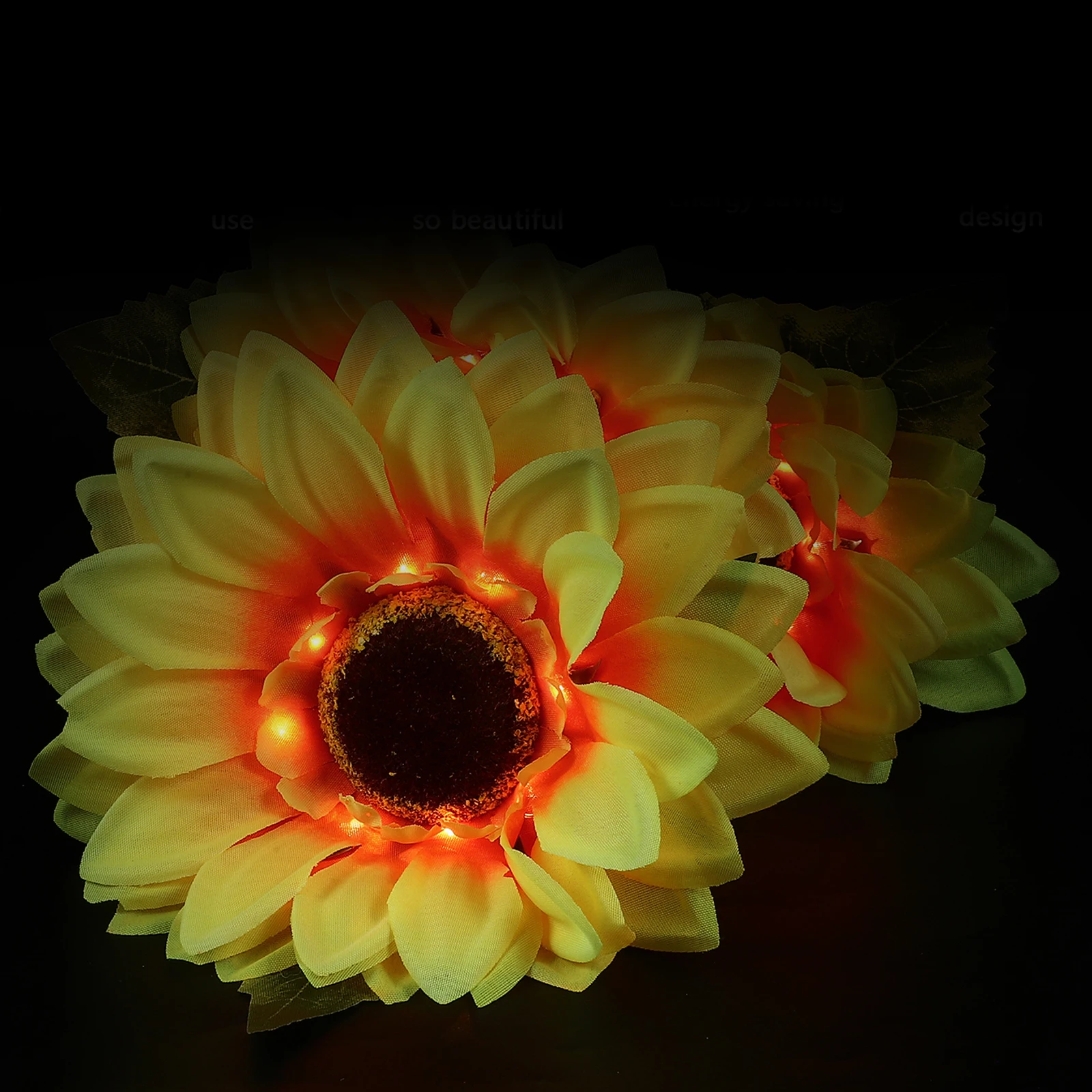

Solar Ground Lights Sunflower Iron Base Bright Color Energy Saving Outdoor Garden Decoration Lawn LED Lighting Solar Powered