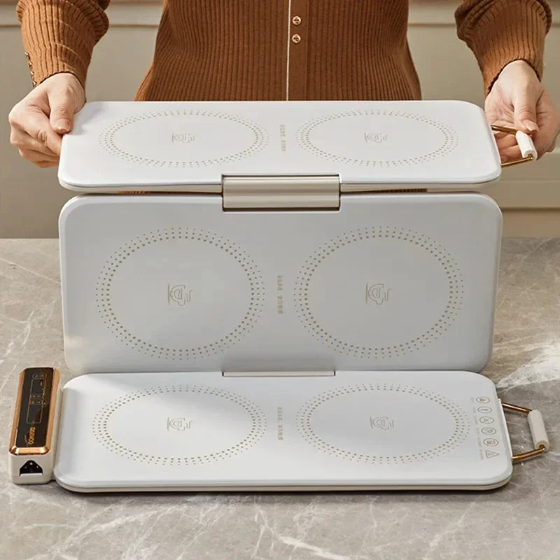 دايو-لوح تدفئة طعام قابل للطي متعدد الوظائف ، لوح عزل الأطباق ، تحكم باللمس ، حافظ على الطعام دافئًا ، V ، 63x46cm