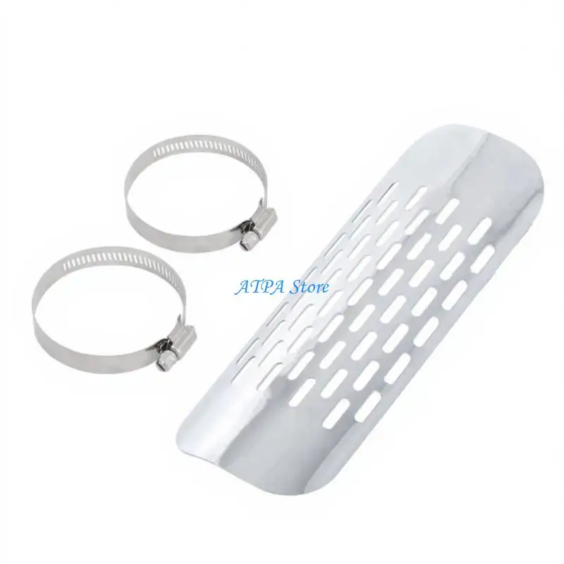 U13C Universal Metal Exhaust Muffler Pipe Heat Cover Motorcycle
