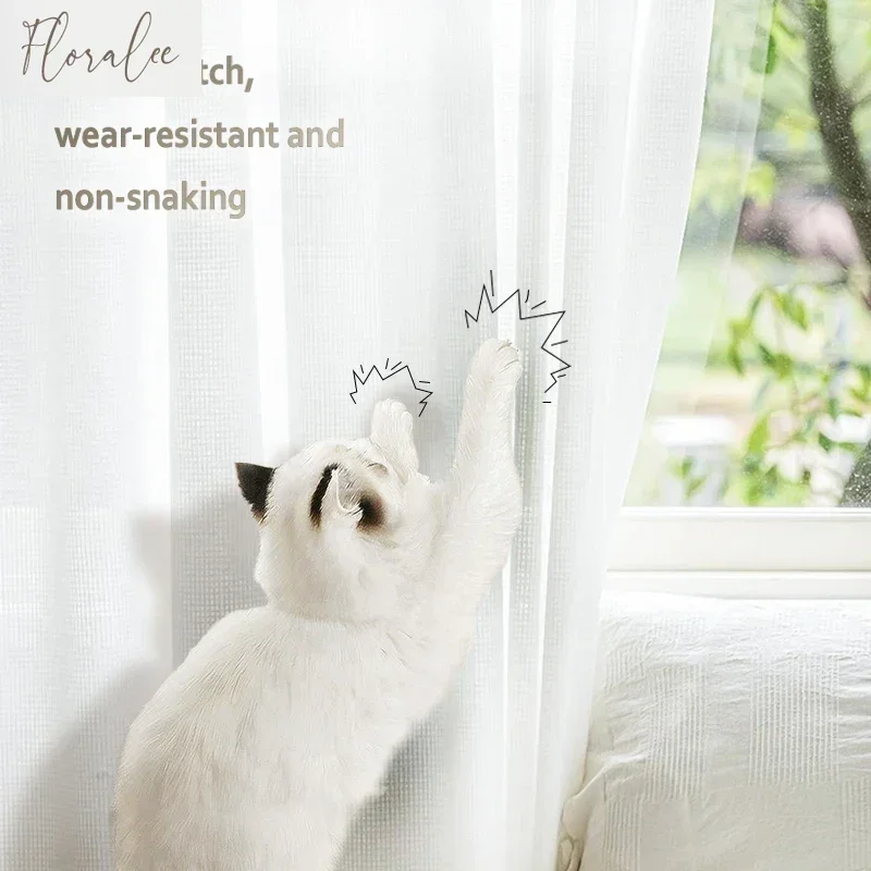 Custom Size High Quality Mirror Veil Sheer Curtains for Bedroom Living Room Decoration Window Waterproof Uv Protection Tulle