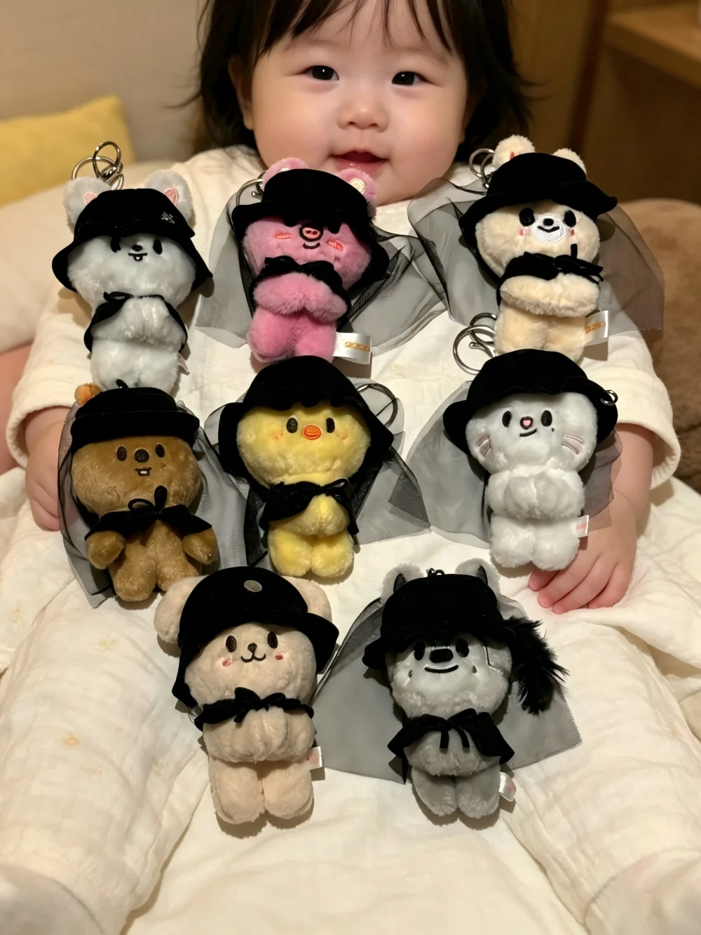 

10cm new 2026 Stray Kids Pop-up Li Hongfu FELIX Han Zicheng Bamboo Hat Magnet Accessories skzoo