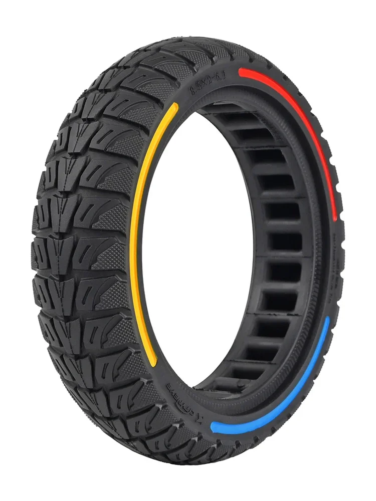 8.5 pouces amortissement roue Durable 8.5x2-6.1 nid d'abeille solide pneu coloré pour Xiaomi M365 PRO PRO2 1S liste pneu de Scooter électrique
