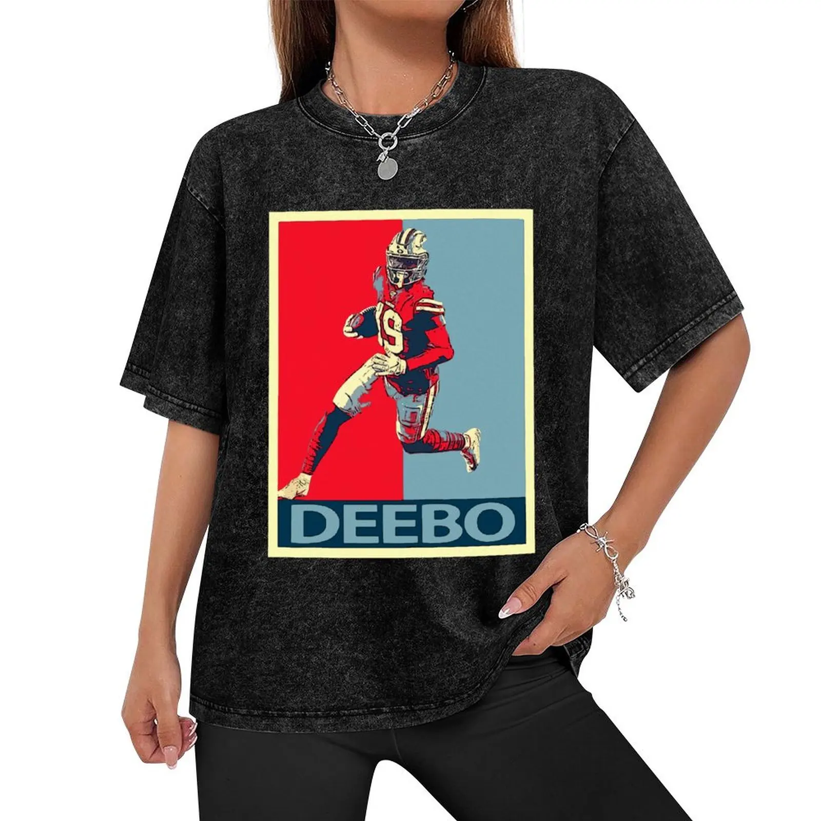 Deebo Samuel George Kittle Tshirt T-Shirt for a boy oversizeds blacks sports fans plain black t shirts men