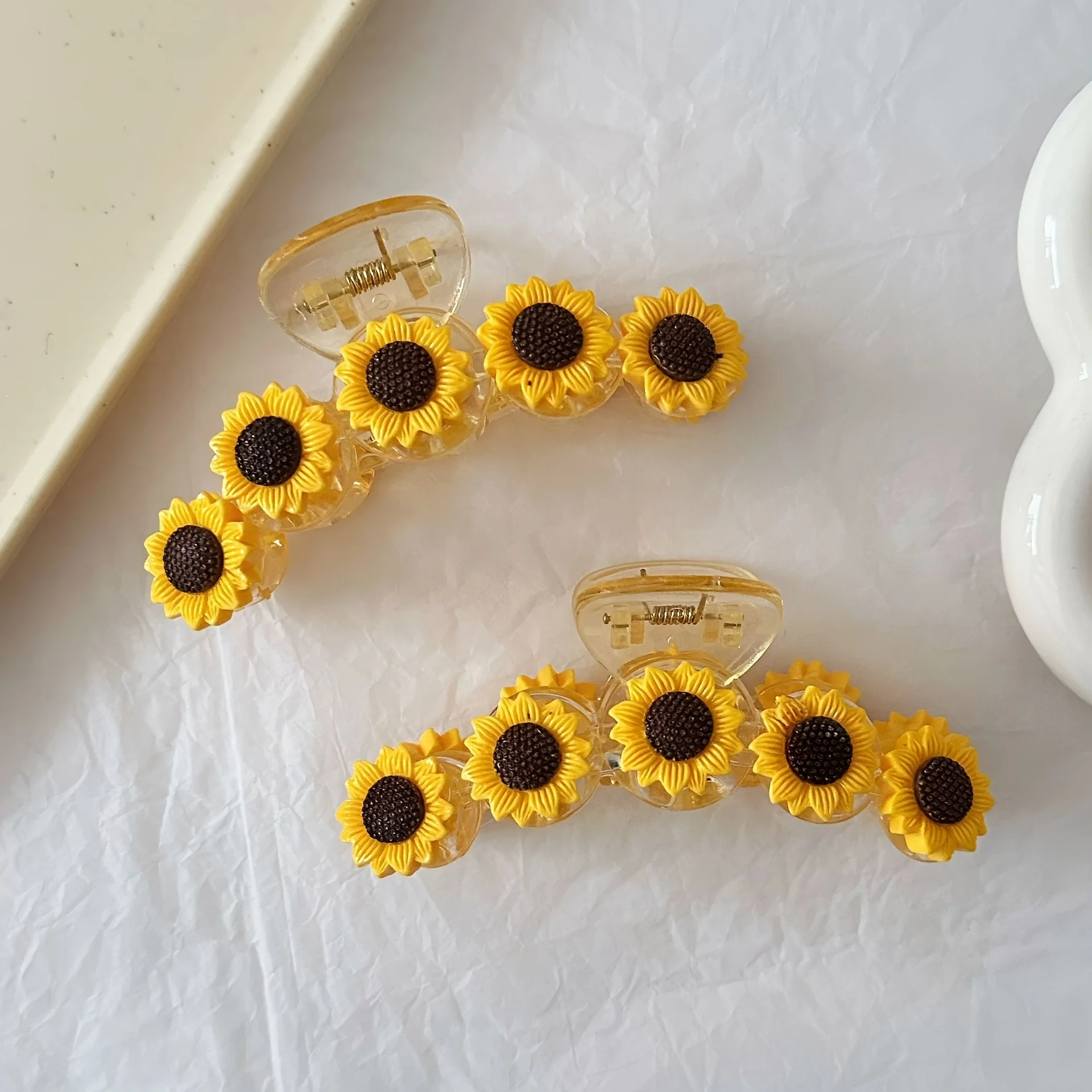 1PCS Sunflower Pattern Hairpin, Fashionable Flower Design, Suitable for Women's Daily and Styling Use