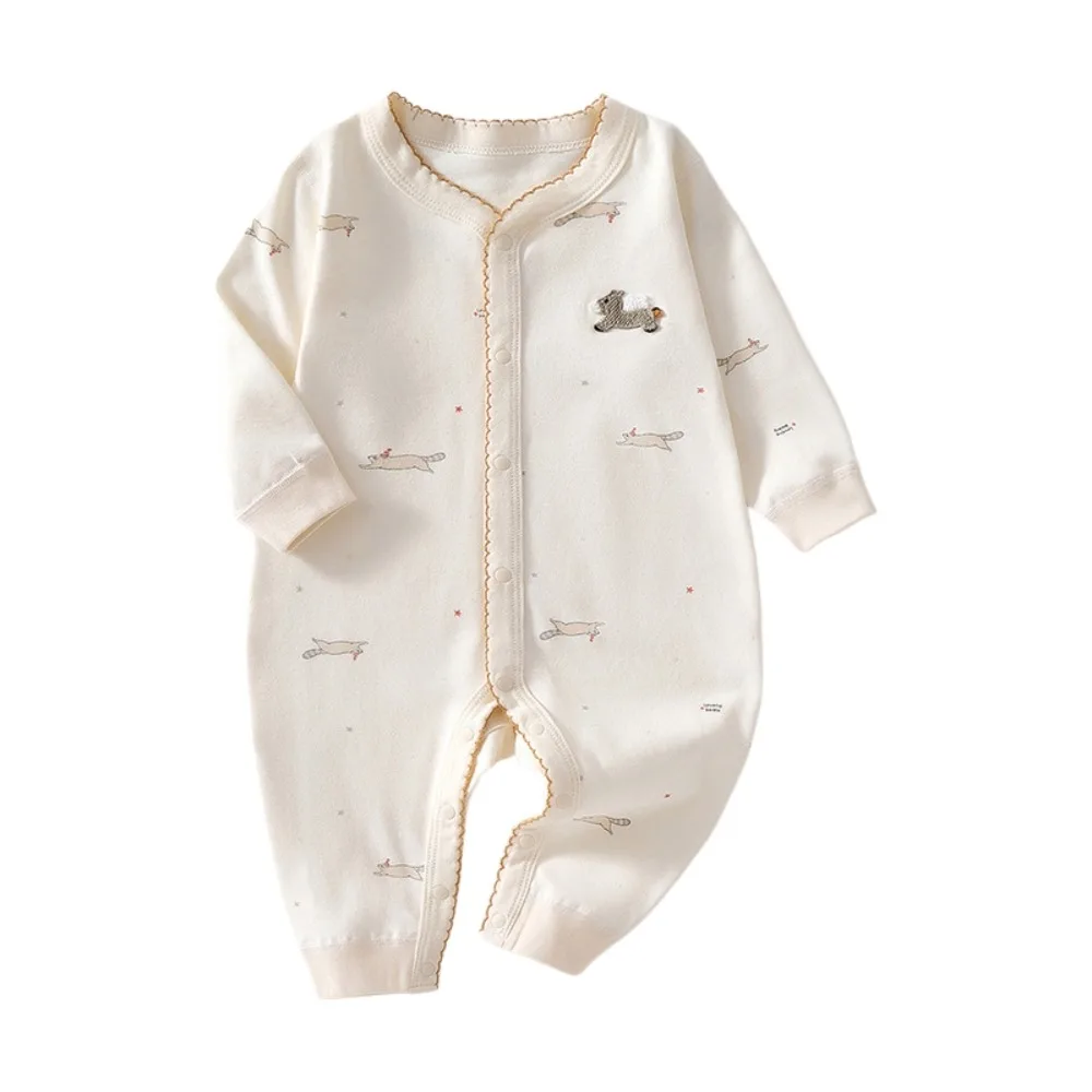 

Horse/Rabbit Cartoon Baby Romper Long Pants Climb Casual Outfit Cartoon Baby Jumpsuit Cotton One-piece Cartoon Baby Bodysuit