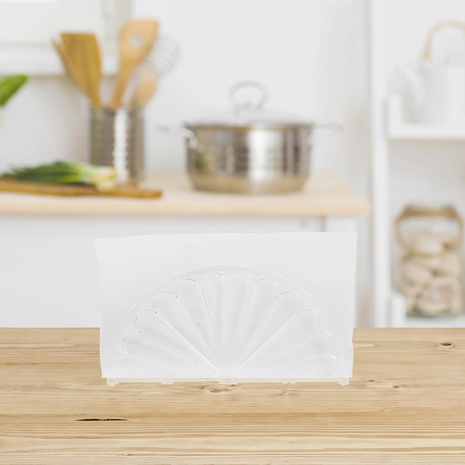 Porte-serviette transparent, serviette décorative, support d'évaluation