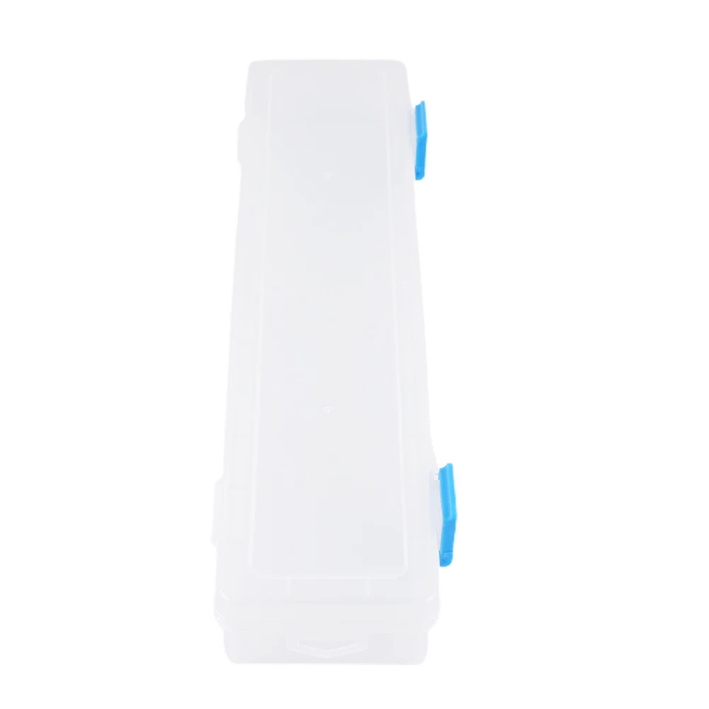 1 Pack 33x7x3.5cm Brush Painting Pencil Storage Box Pencil Container Drawing Tool Marker Crayon Scissors Glitter Tool
