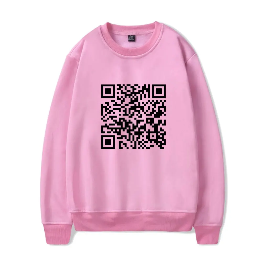 QR Code  Sweatshirt Fu You QR Code  Sweatshirt Funny Christmas sweater Crewneck  Capless Sweatshirt Men/women Novelty  Pullover