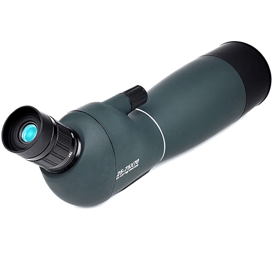 Bird Watching Monocular 25-75X70 Zoom BAK4 Telescope Waterproof Spotting Scope Binoculars with Tripod Phone Holder Hunting Optic