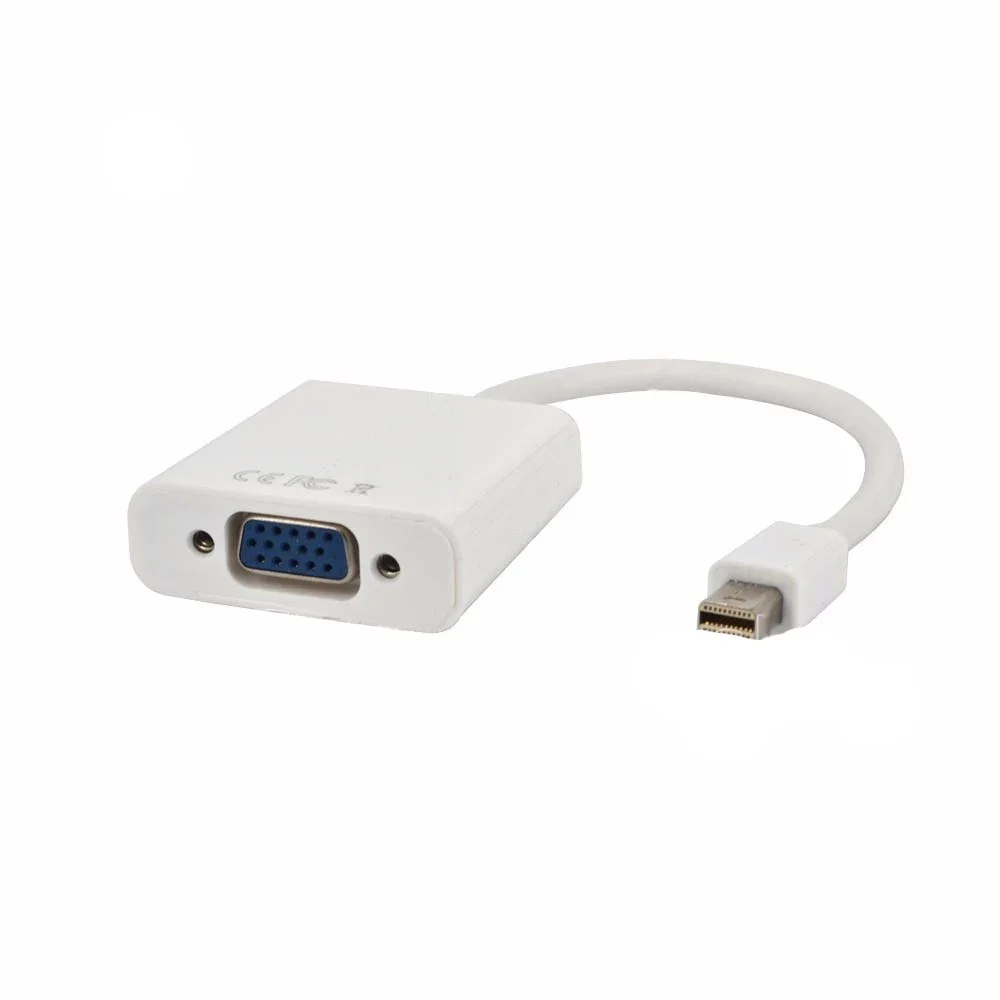 ミニ DP から VGA アダプタケーブルミニ Displayport Thunderbolt から VGA D-Sub コンバータ 1080P ケーブル Macbook Pro Air iMac Mac Mini