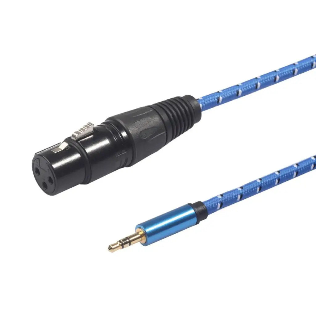 3 Meter 3,5-mm-Stereo (PC/Laptop) auf XLR-Stecker (Mixer/Lautsprecher)