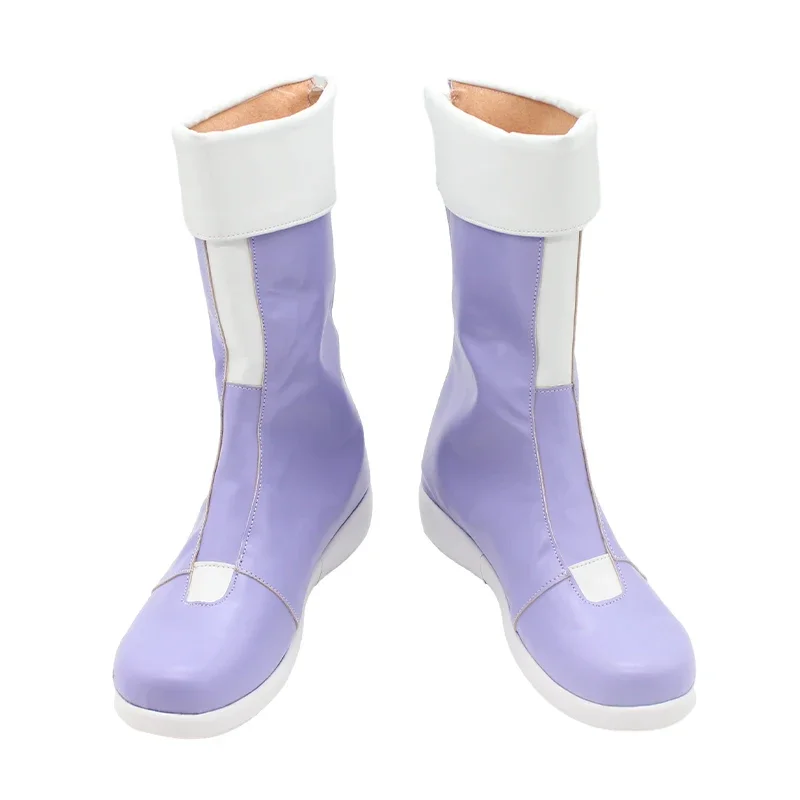 Anime la strega di Mercury Cecilia Dort Scarpe cosplay Stivali di carnevale di Halloween Cosplay Prop Scarpe in pelle PU su misura