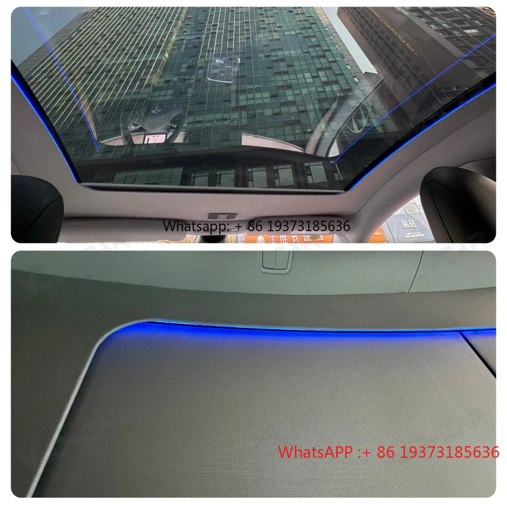 Electric Powered Sunshade for Tesla New Model Y Juniper Retractable Sun Roof Shade Car Interior Parts Physical Cooling Sunroof