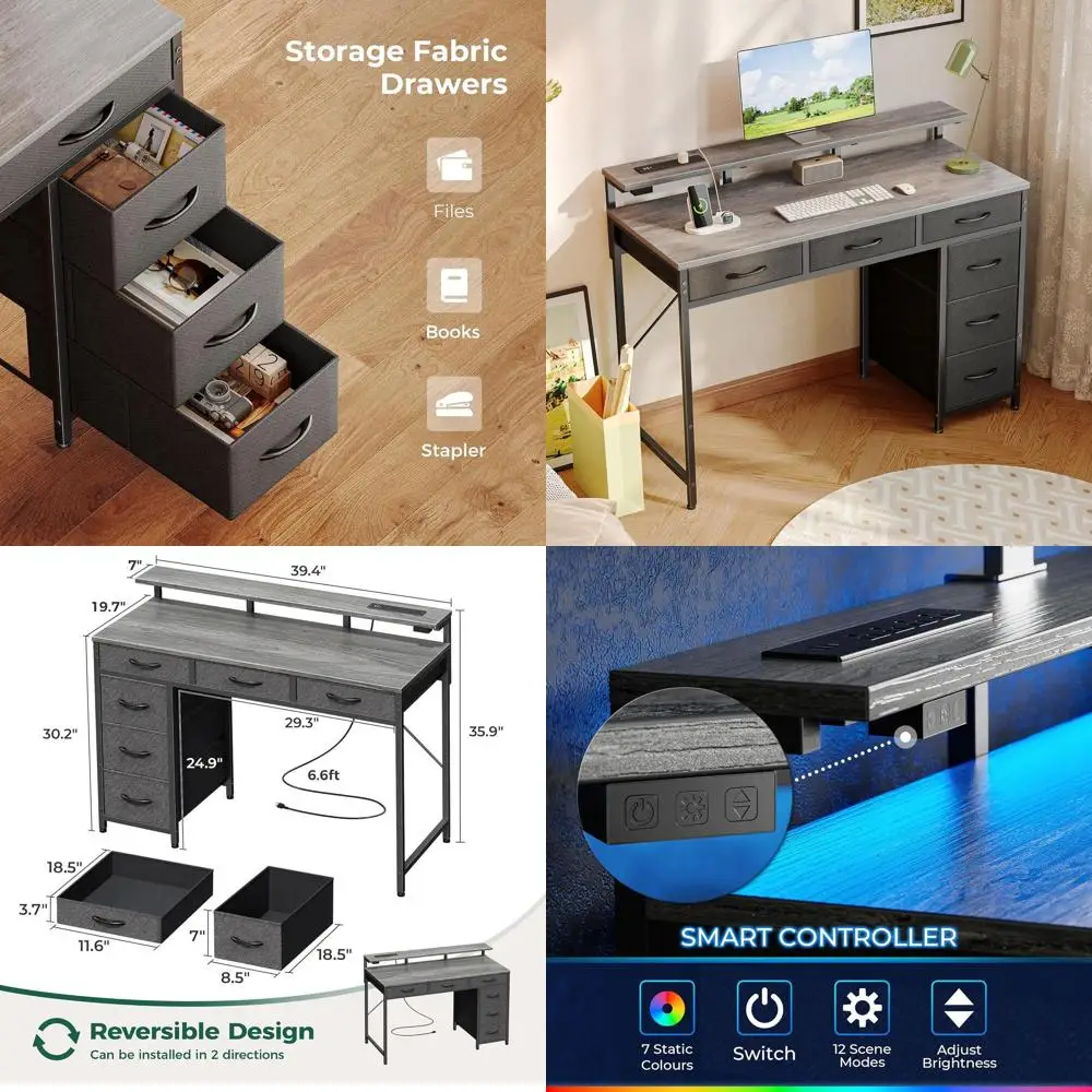 6-Drawer Gaming Des…