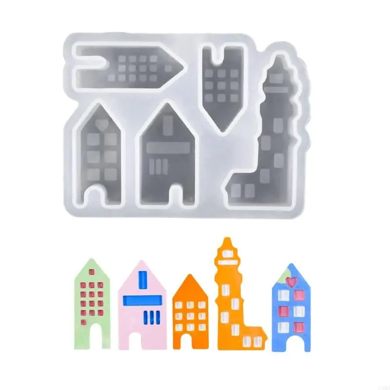 

High Quality Resin Display Ornament Mold For Artistic European House Crafts F3MD