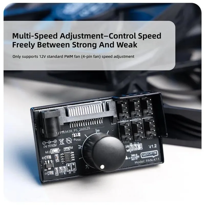 for  Computer Fan Governor High Power Hub Controller NAS Server Fan Speed Control PWM Speed Regulation
