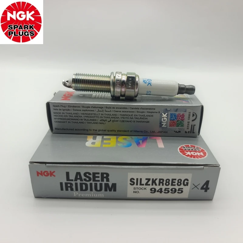 4Pcs Original NGK SILZKR8E8G 94595 Iridium Platinum Spark Plug For Kia K4K5KX3 Hyundai Tucson Encino Ix25 Sonata 1.6T Turbo G4FJ