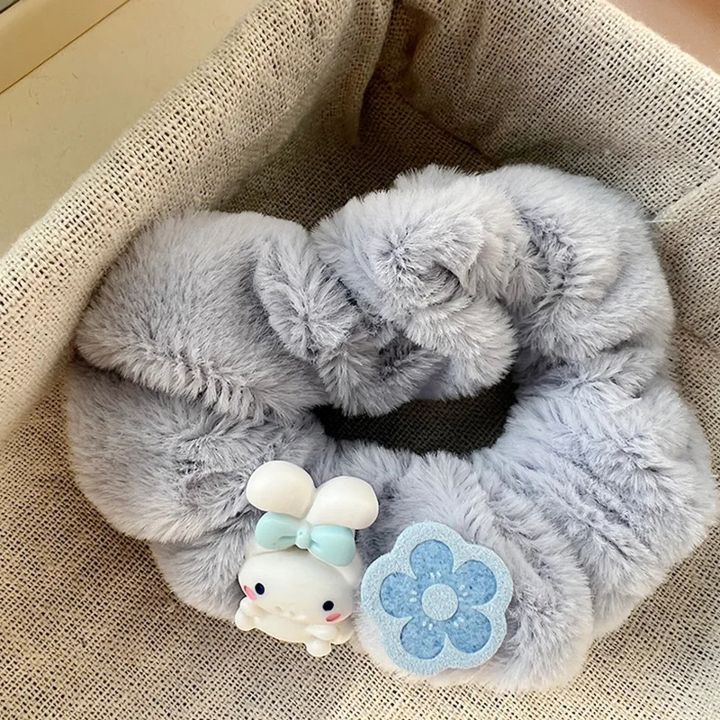 Sanrio Ikat Rambut Anak Perempuan Lucu Kartun Cinnamoroll Tali Rambut Ikat Kepala Elastis Aksesori Rambut Ikat Rambut Ekor Kuda Hadiah Liburan