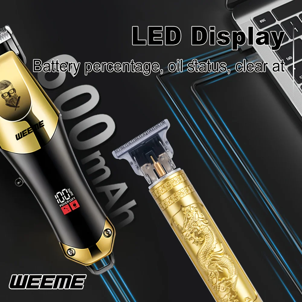 3pcs Men's Electric Hair Clipper Set Home Electric Hair Clipper Set for Home Car Travel, Father's Day Gift - view 6