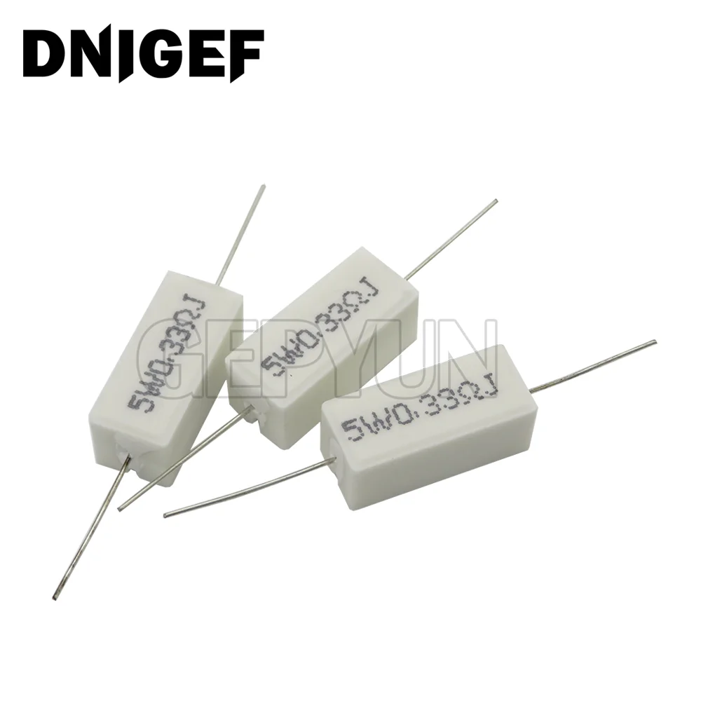 10Pcs 5W 5% Cement … - image