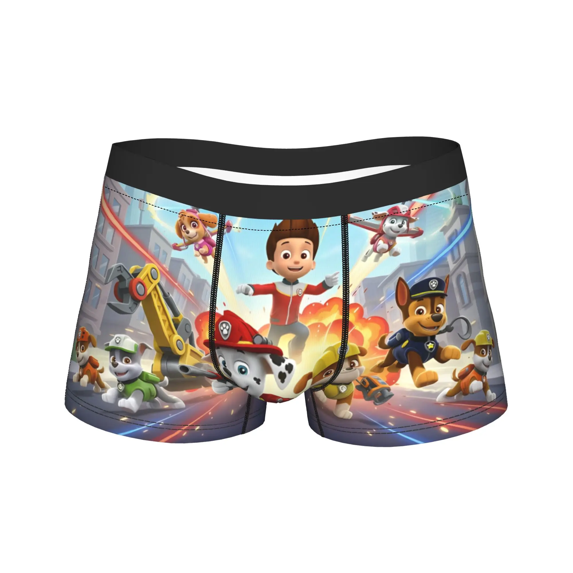 Paw Dogs Patrols Trunk  Pouch Underwear High Quality Design Boxer Brief Breathable Men Underpants Big Size 2XL