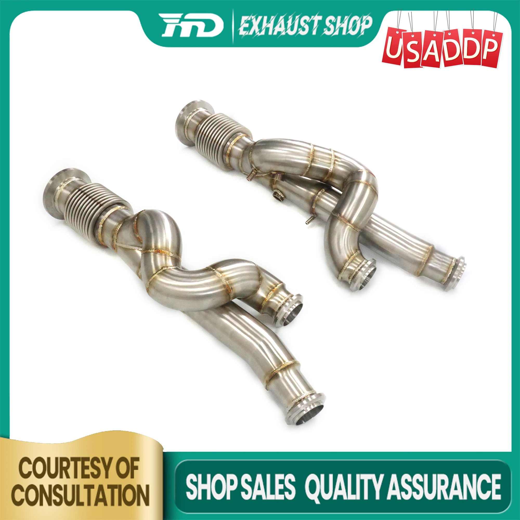 

HMD Downpipe for Lamborghini Aventador LP700 LP740 without Heat shield Stainless steel Exhaust system High quality