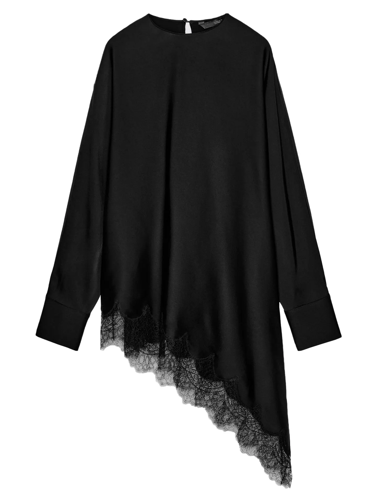 Romántico Sle asimétrico encaje empalme mujer irt primavera 2026 único hermoso diseño Casual suelto ajuste largo Sve