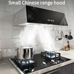 Kitchen Ventilator Suction Range Hood Strong Suction Force Small Stove Cooker Ceiling Mounted Smart Touch Cleaning Exhaust Hood