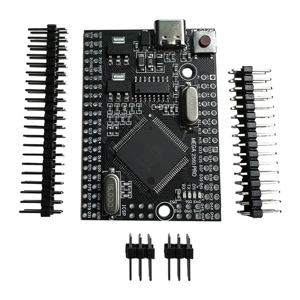Mega2560 Pro USB Microcontroller Board 16 MHz With Male Pinheaders Embed CH340G ATmega2560-16AU Compatible for Arduino Mega