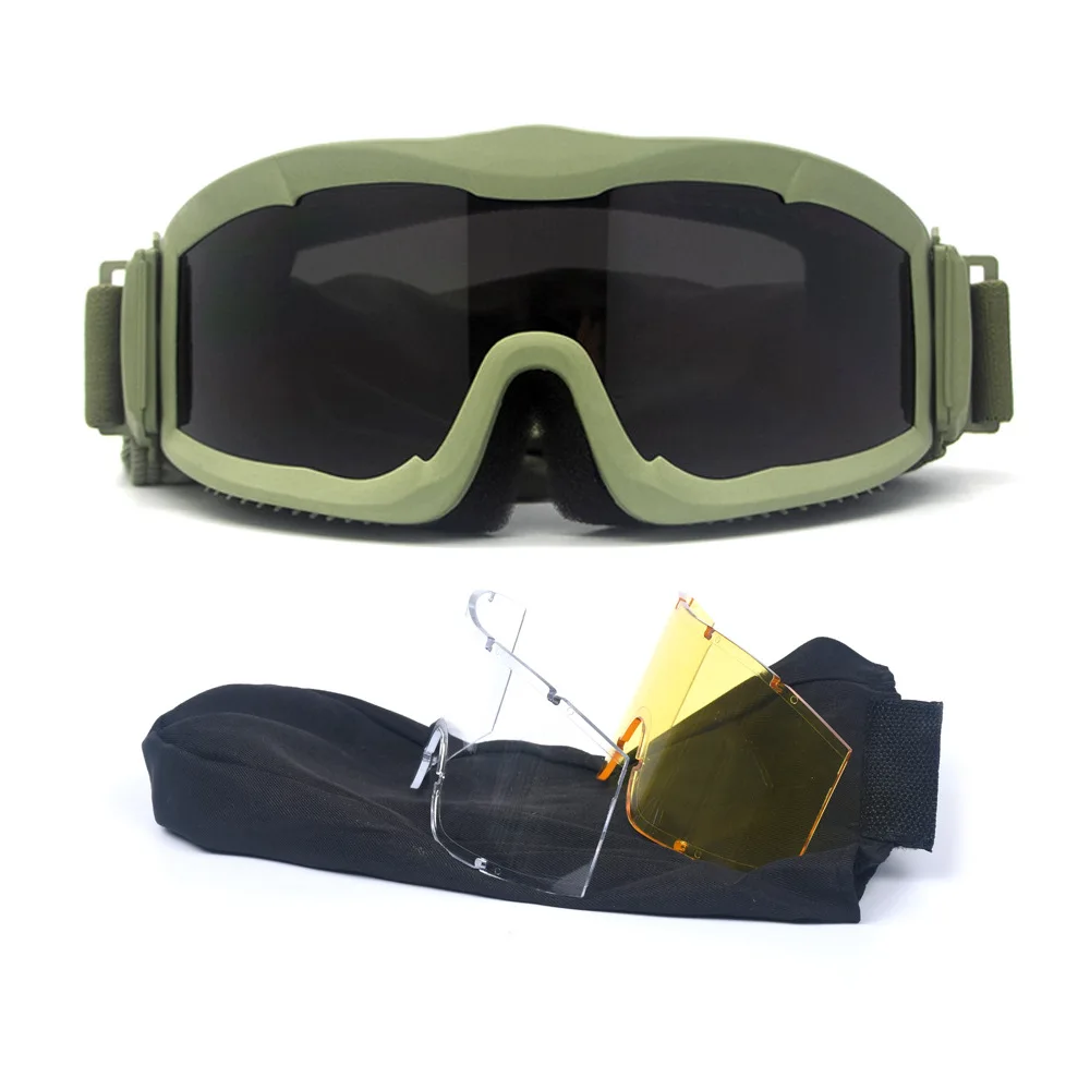 Tactical Goggles for Outdoor Military Fans Shooting Sunglasses for Bulletproof Training Glasses for Wind Resistance