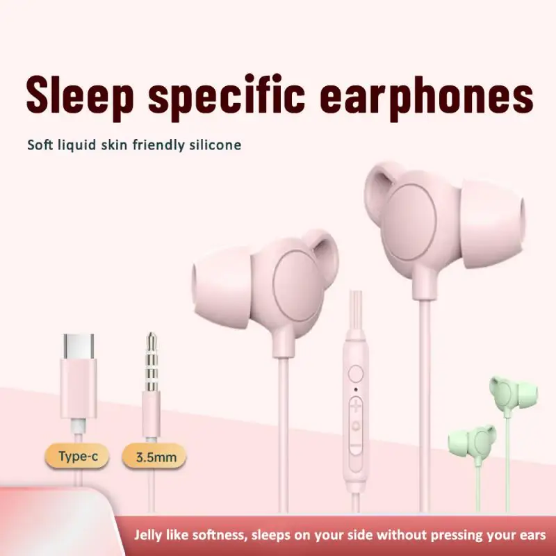 In Ear Sleep Earphones Earphone Soft And Comfortable Moving Coil Type Universal Earphones Soft Silicone Earphone 15.00g Durable