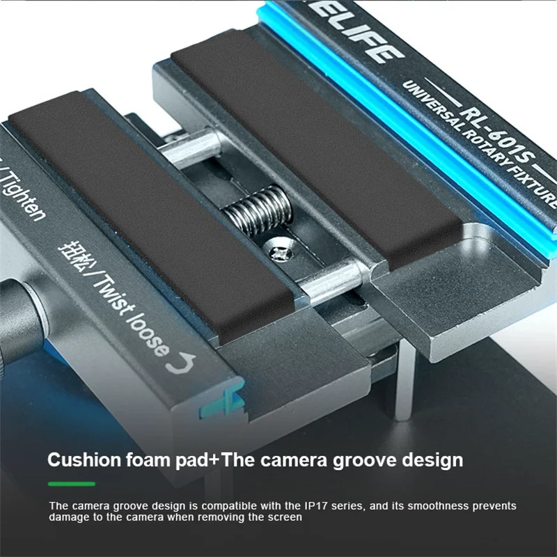 RELIFE RL-601S 360° Rotating Universal Fixture High Efficiently  Mobile Phone Back Cover Glass Removal Clamping Tool
