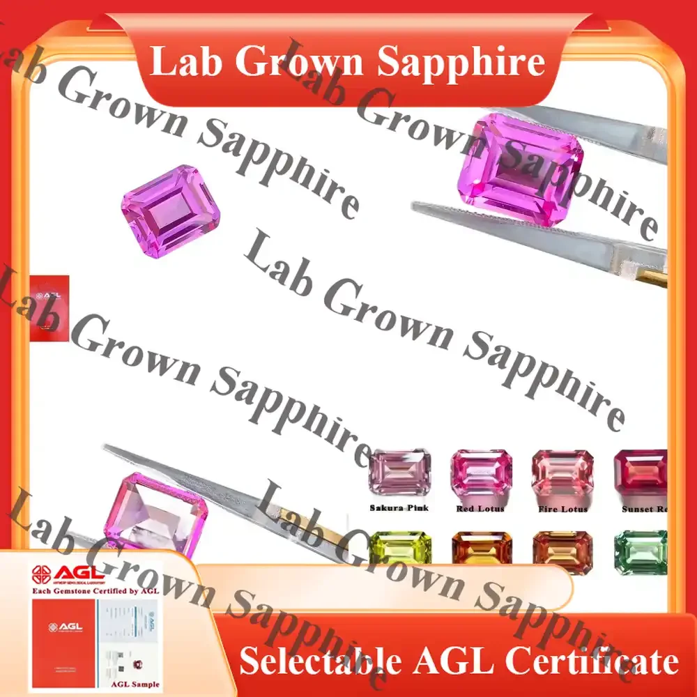 

Lab Grown Pink Sapphire Gemstone for DIY Jewelry Making for Rings Earrings Charms Lab Created Sapphire for Crafting Lab Grown