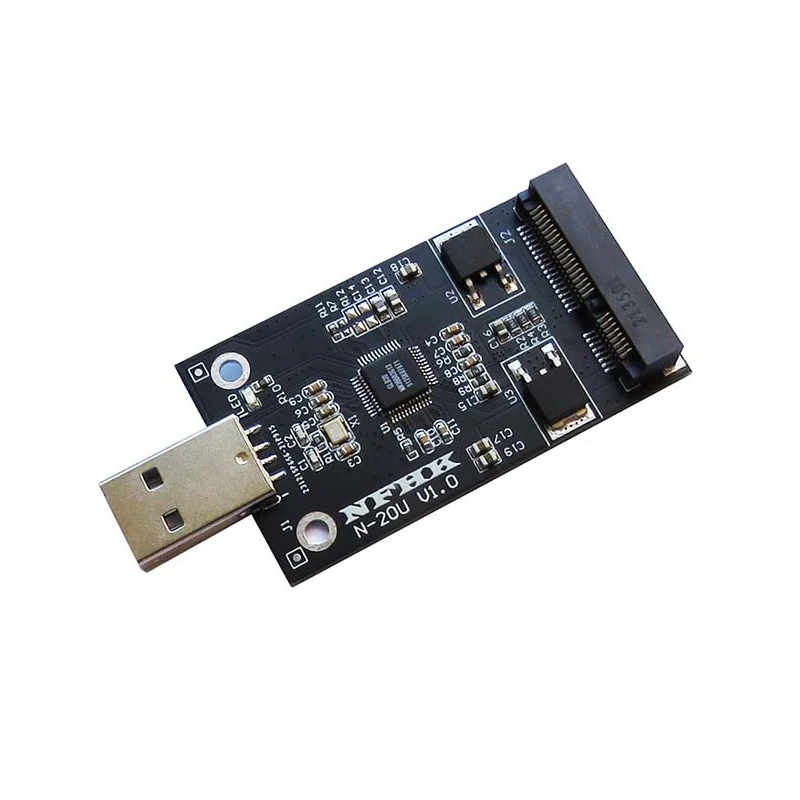 Adapter mSATA to USB Riser Card Converter Board mSATA External Case mSATA SSD to USB2.0 for PC Suppor 30*50 m-SATA SSD Hard Disk