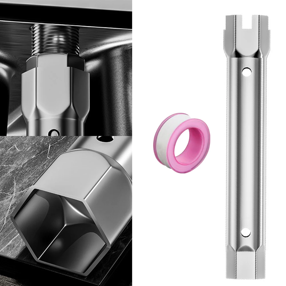 DIY Installation 34-40mm Pipe Spanner Double Head Pipe Wrench Socket Effortless Operation Versatile Application