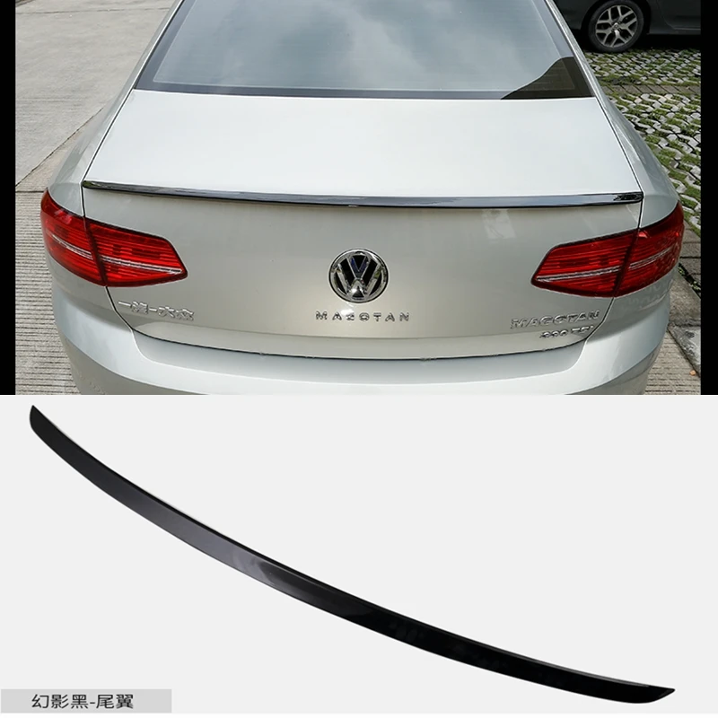 SHCHCG For Volkswagen VW Passat B8 Spoiler 2017 ABS Plastic Unpainted Primer Color Rear Trunk Boot Wing Spoiler Car Styling