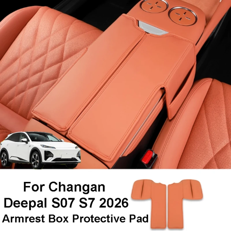 

For Changan Deepal S07 S7 2026 Car Armrest Box Cover Seat Center Storage Box Protective Pad Decorative Accessories