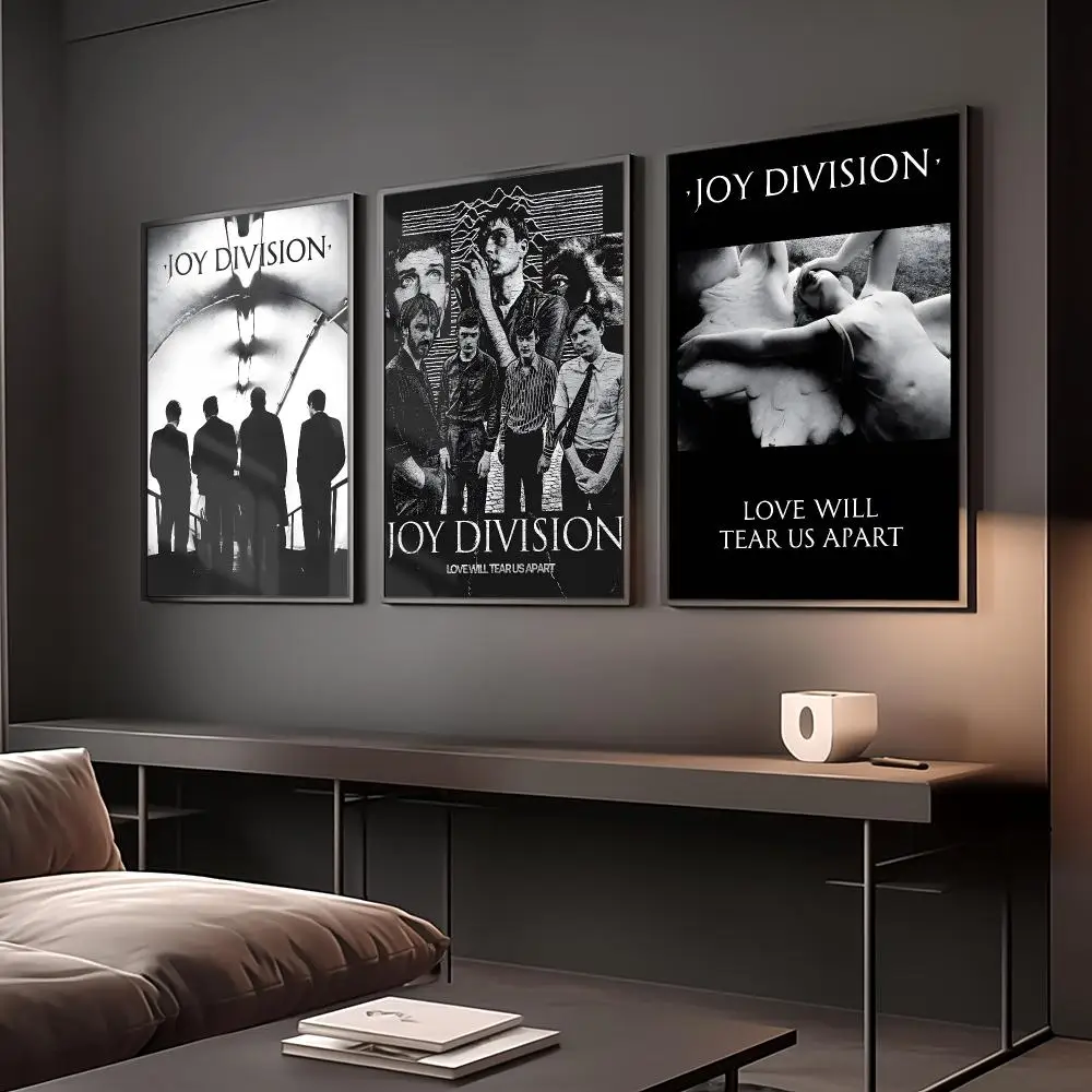 Rock Band J-Joy Division Painting Calligraphy Anti Wrinkle Canvas Poster Wall Art Home Decor for Living Room