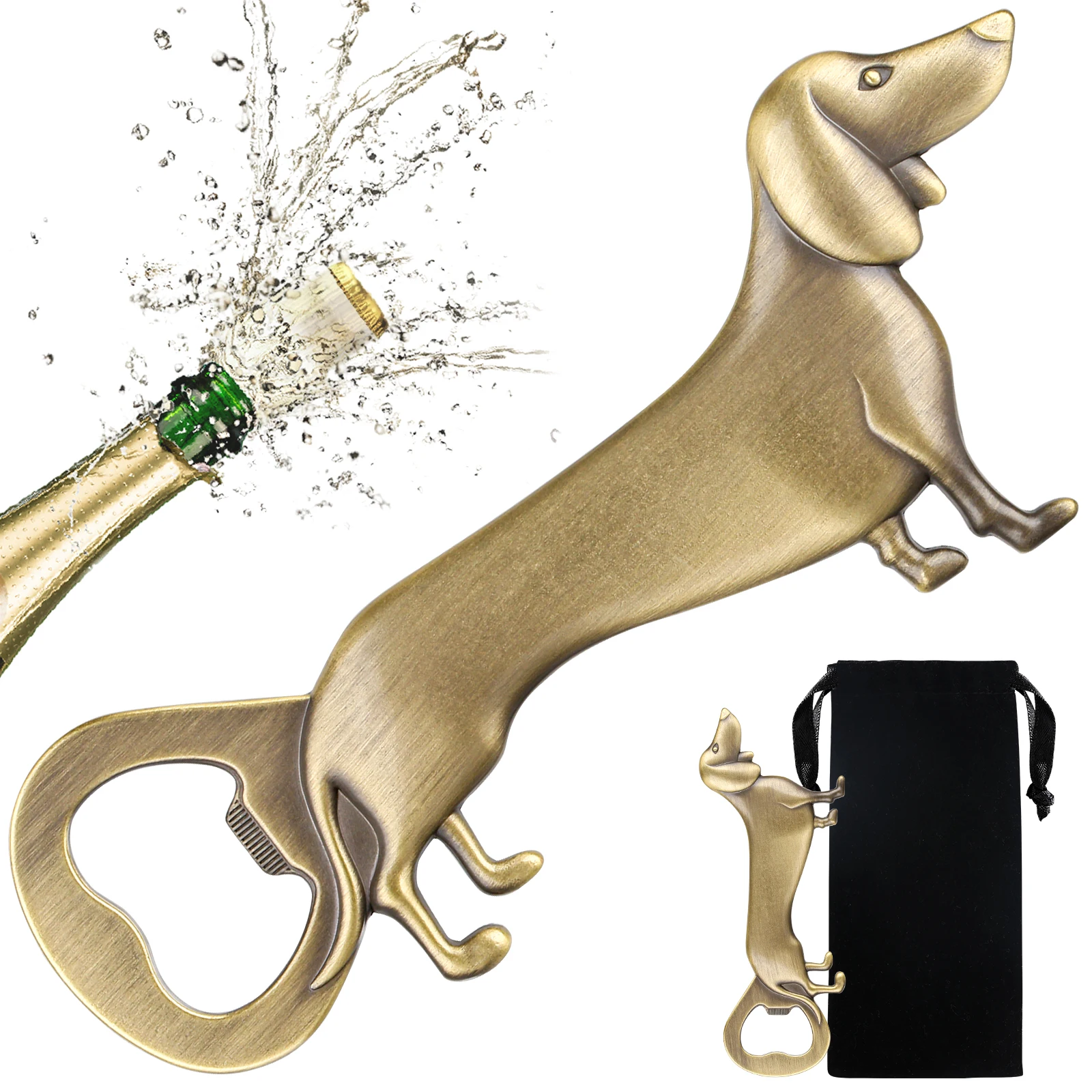 

Dachshund Bottle Opener Sausage Dog Beer Openers Bar Accessory Gadgets Corkscrew for Wedding Celebration Party