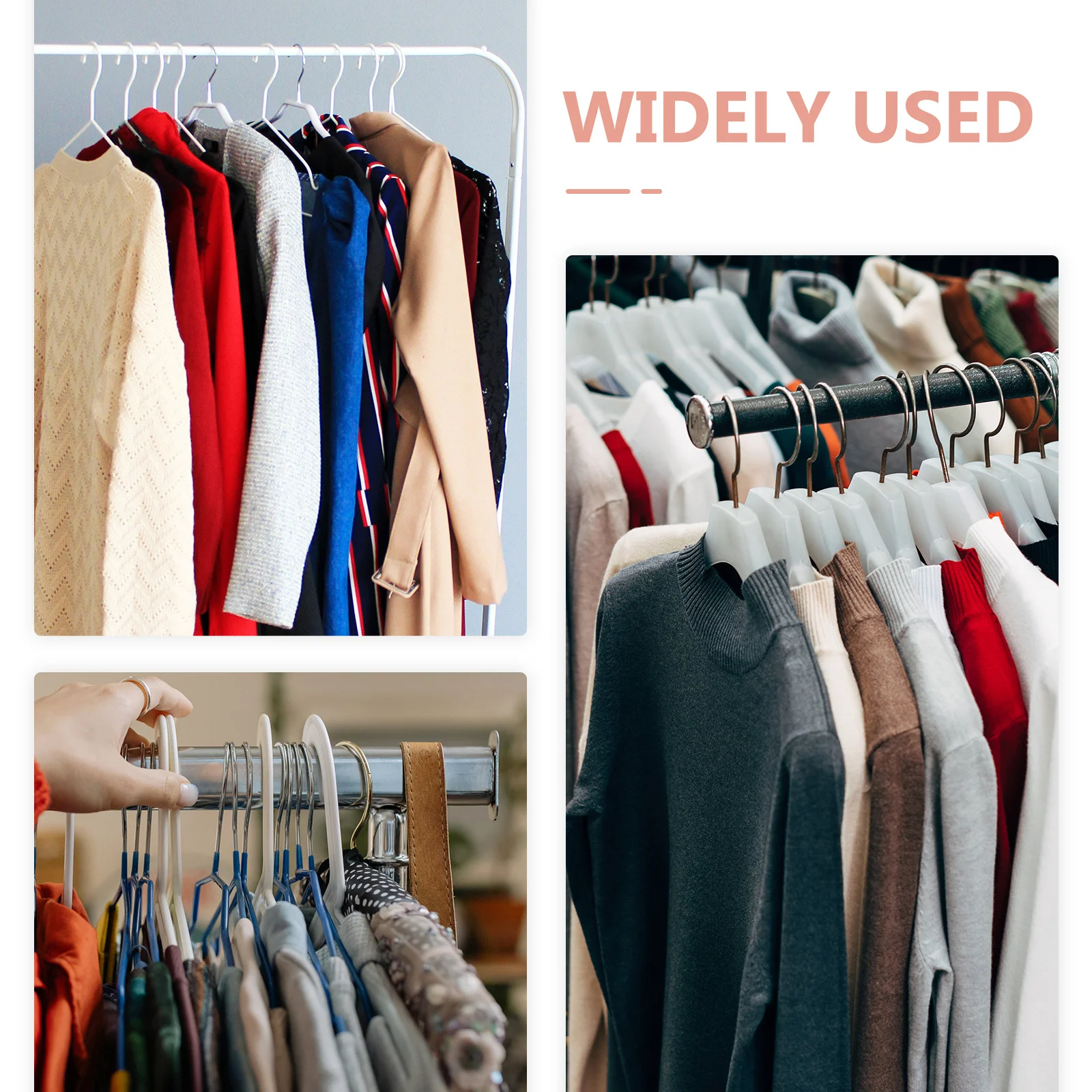 

10pcs Clothes Hangers Plastic Hangers For Clothing Drying Smooth Edge Hanger Organizer Storage